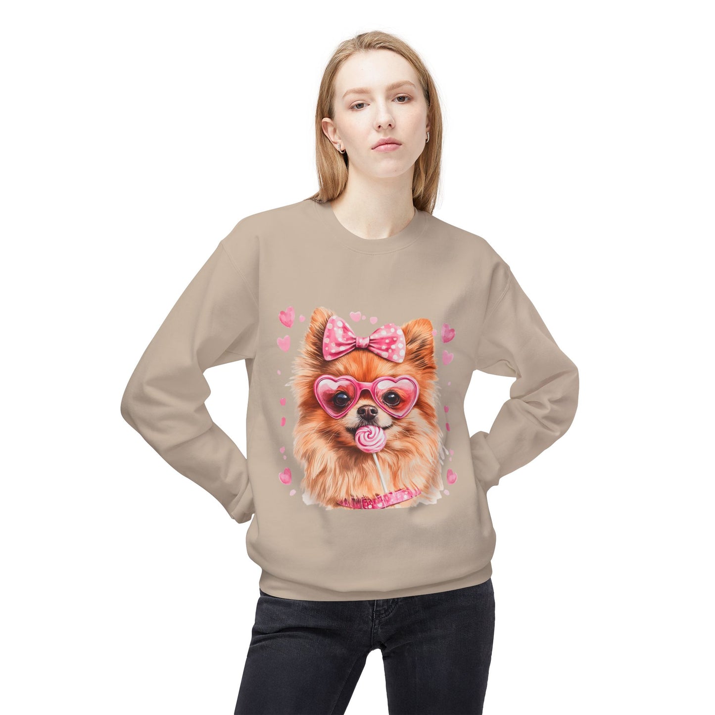 Valentines Unisex Midweight Softstyle Fleece Crewneck Sweatshirt