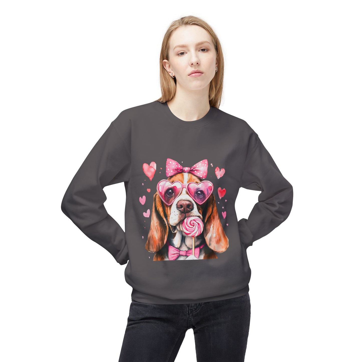 Valentines Unisex Midweight Softstyle Fleece Crewneck Sweatshirt