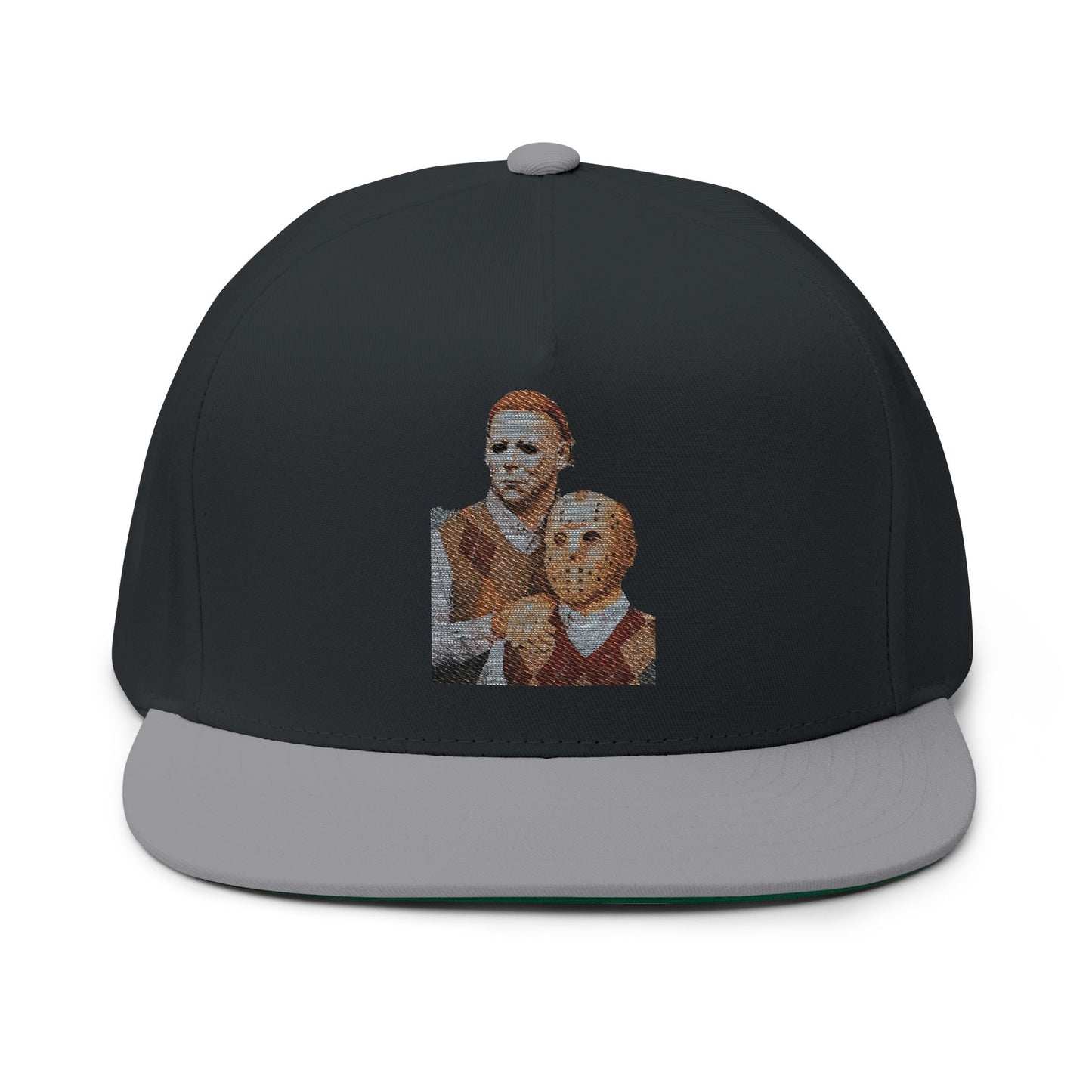 Stylish Embroidered Flat Bill Cap, Fashion Hat for Trendsetters, Unique Gift for Him, Summer Accessory, Casual Streetwear