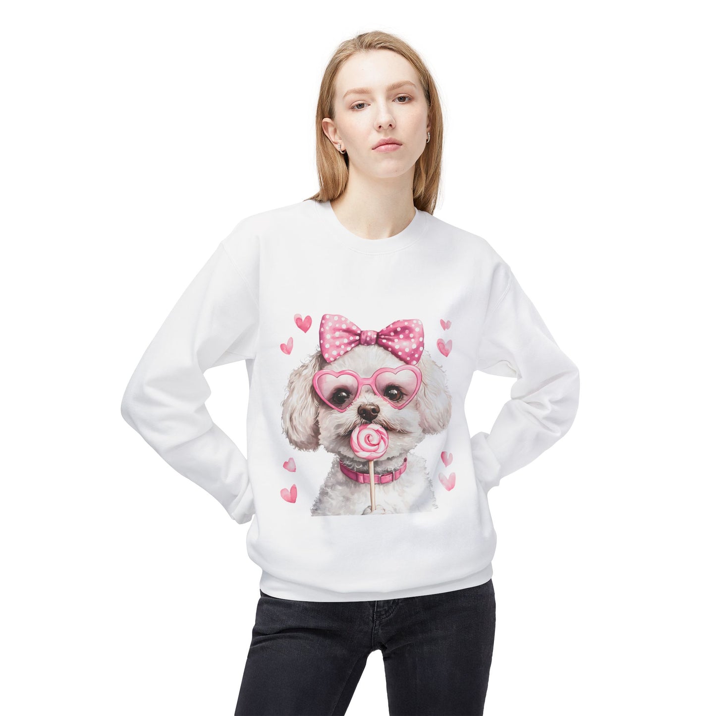 Valentines Unisex Midweight Softstyle Fleece Crewneck Sweatshirt