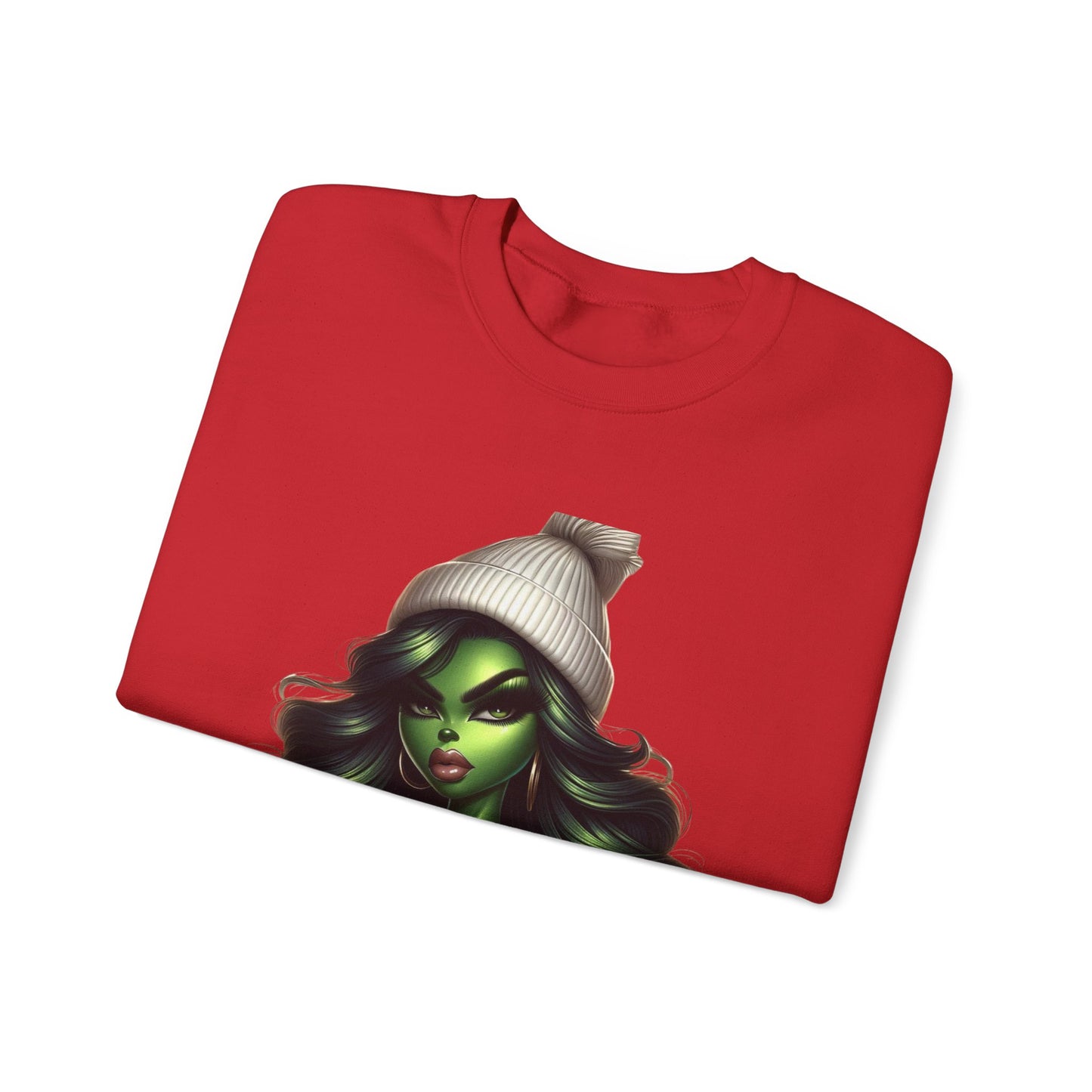 Green Witch Portrait Crewneck Sweatshirt