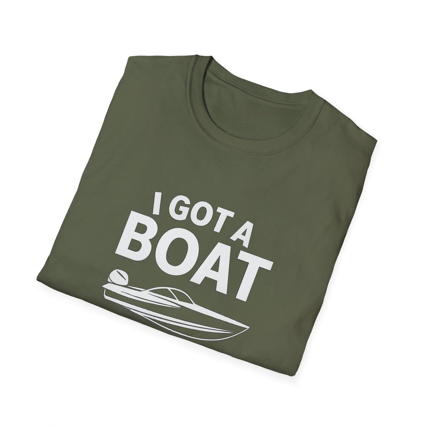 Boat Pun T-Shirt — "I Got a Boat If You Got a Throat" Funny Boating Tee for Lake & Fishing Fans