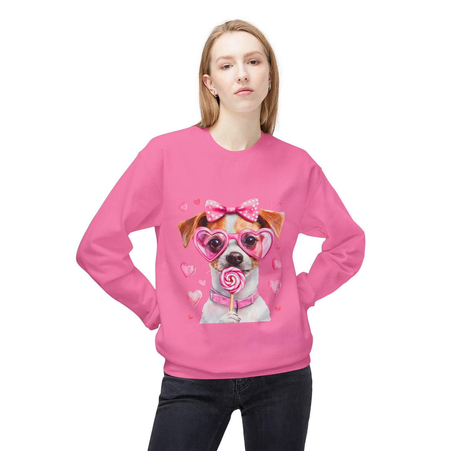 Valentines Unisex Midweight Softstyle Fleece Crewneck Sweatshirt