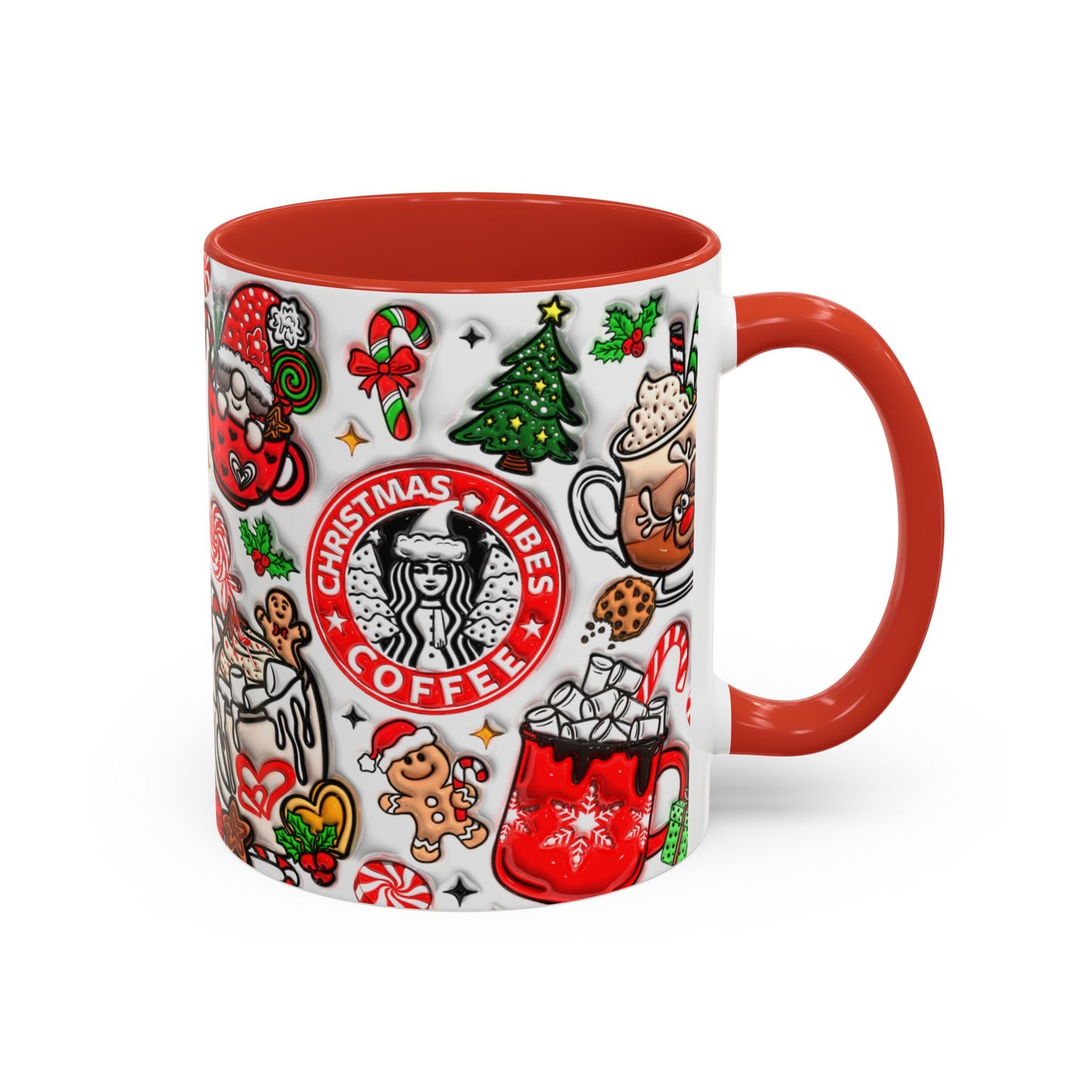 Christmas Accent Coffee Mug (11, 15oz)