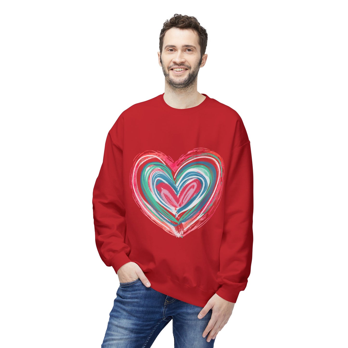 Valentines Unisex Midweight Softstyle Fleece Crewneck Sweatshirt