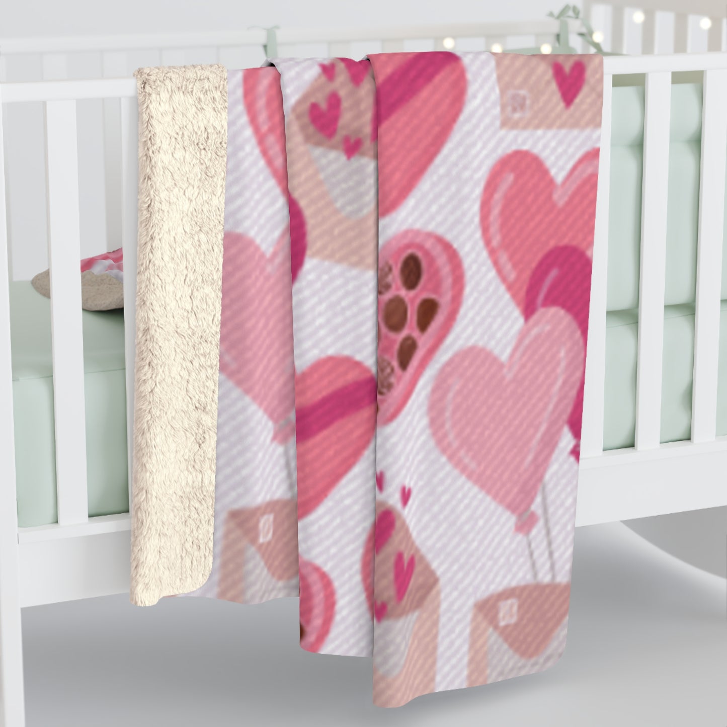 Valentines Sherpa Fleece Blanket