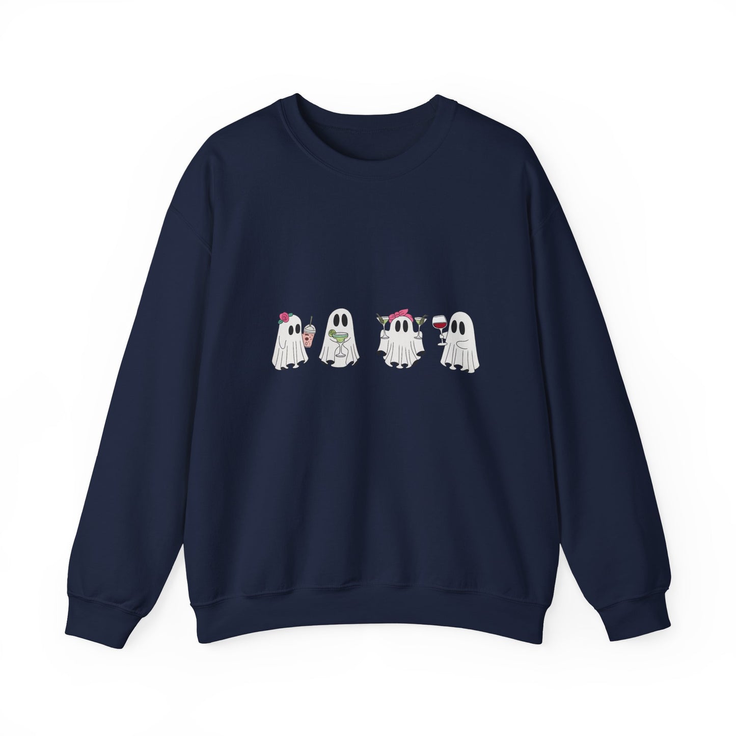 Ghostly Fun Unisex Sweatshirt - Cozy Halloween Apparel, Fall Fashion, Spooky Season Style, Gift for Ghost Lovers, Casual Comfort