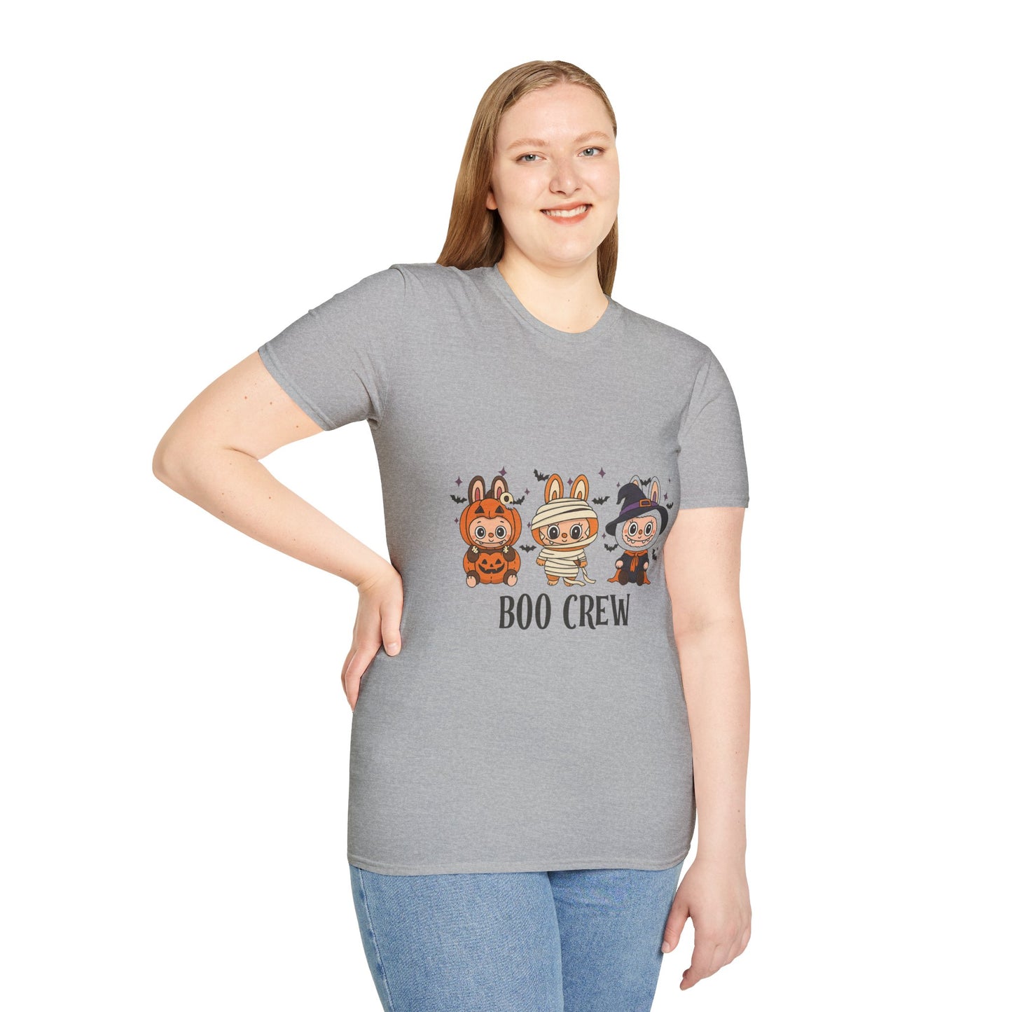 Boo Crew Halloween T-Shirt, Unisex Softstyle Tee, Cute Halloween Shirt, Fall Festival Apparel, Spooky Season Gift, Trick or Treat Top