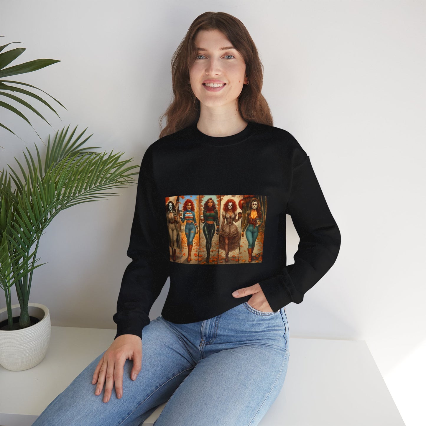 Vibrant Artistic Halloween Sweatshirt, Casual Wear, Graphic Sweatshirt, Cozy Gift for Art Lovers, Unique Fashion Statement, Comfortable [...]