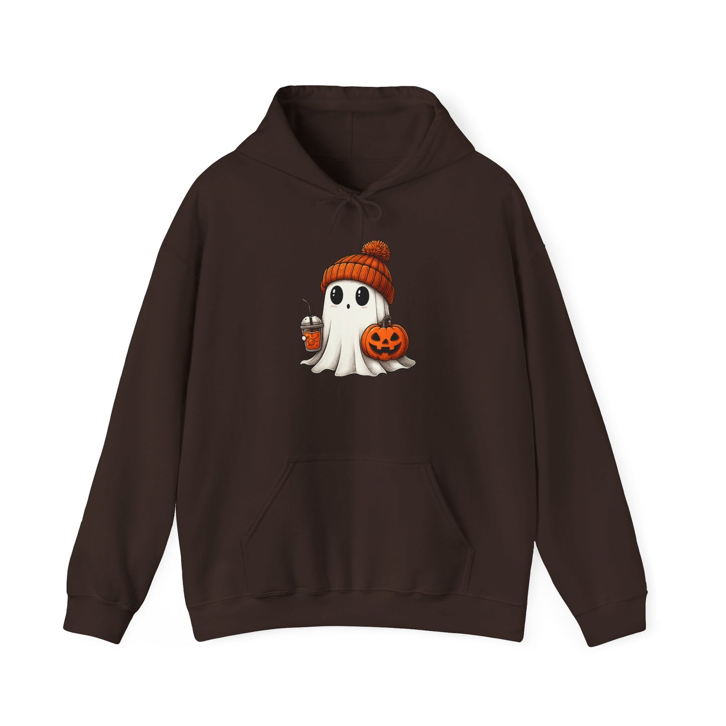 Halloween Ghost Hoodie, Unisex Halloween Apparel, Cute Pumpkin Design, Halloween Party Outfit