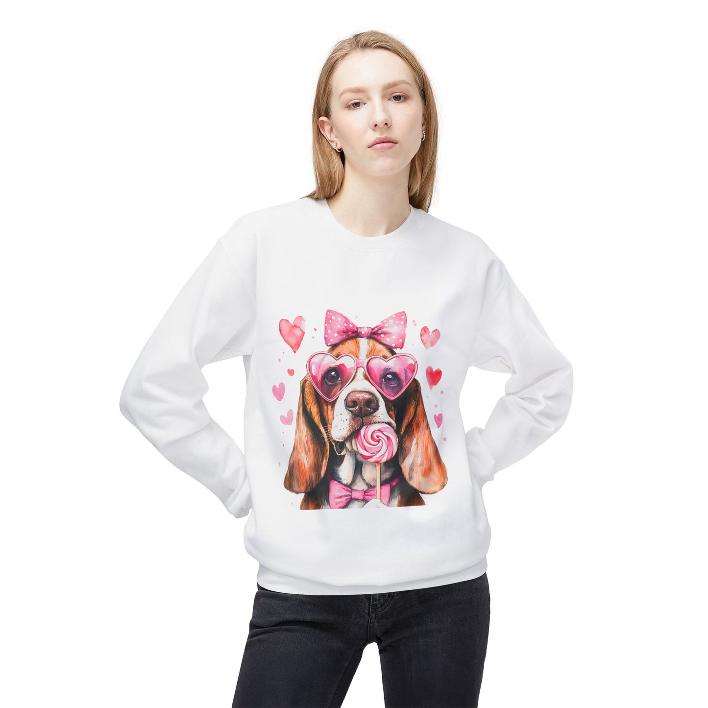 Valentines Unisex Midweight Softstyle Fleece Crewneck Sweatshirt