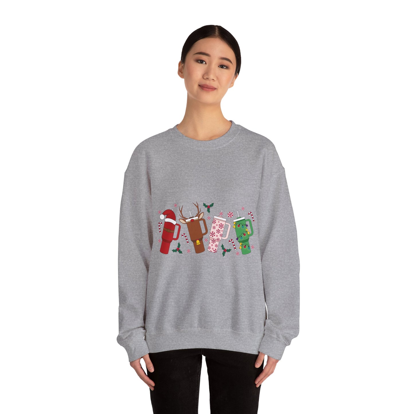 Christmas Golf Club Crewneck Sweatshirt — Festive Golfing Club Cartoon Design