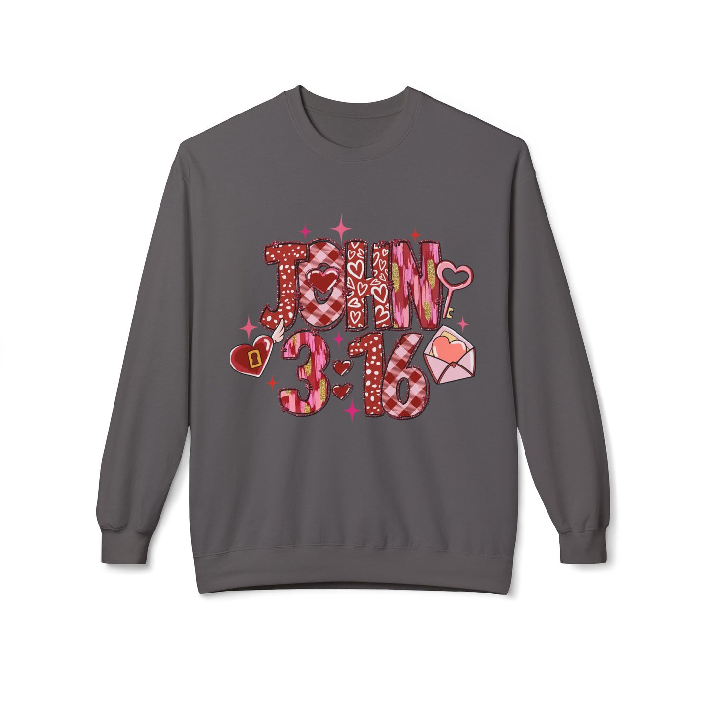 Valentines Unisex Midweight Softstyle Fleece Crewneck Sweatshirt
