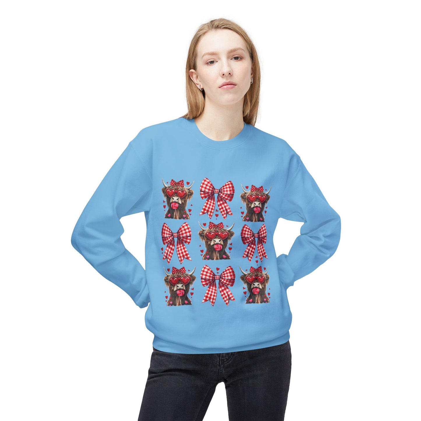 Valentines Unisex Midweight Softstyle Fleece Crewneck Sweatshirt
