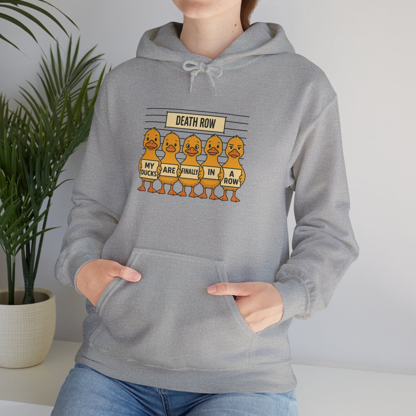 Funny Unisex Sweatshirt: Death Row Chickens, Gift for Animal Lovers, Cute Humor, Cozy Hoodie, Perfect for Casual Wear