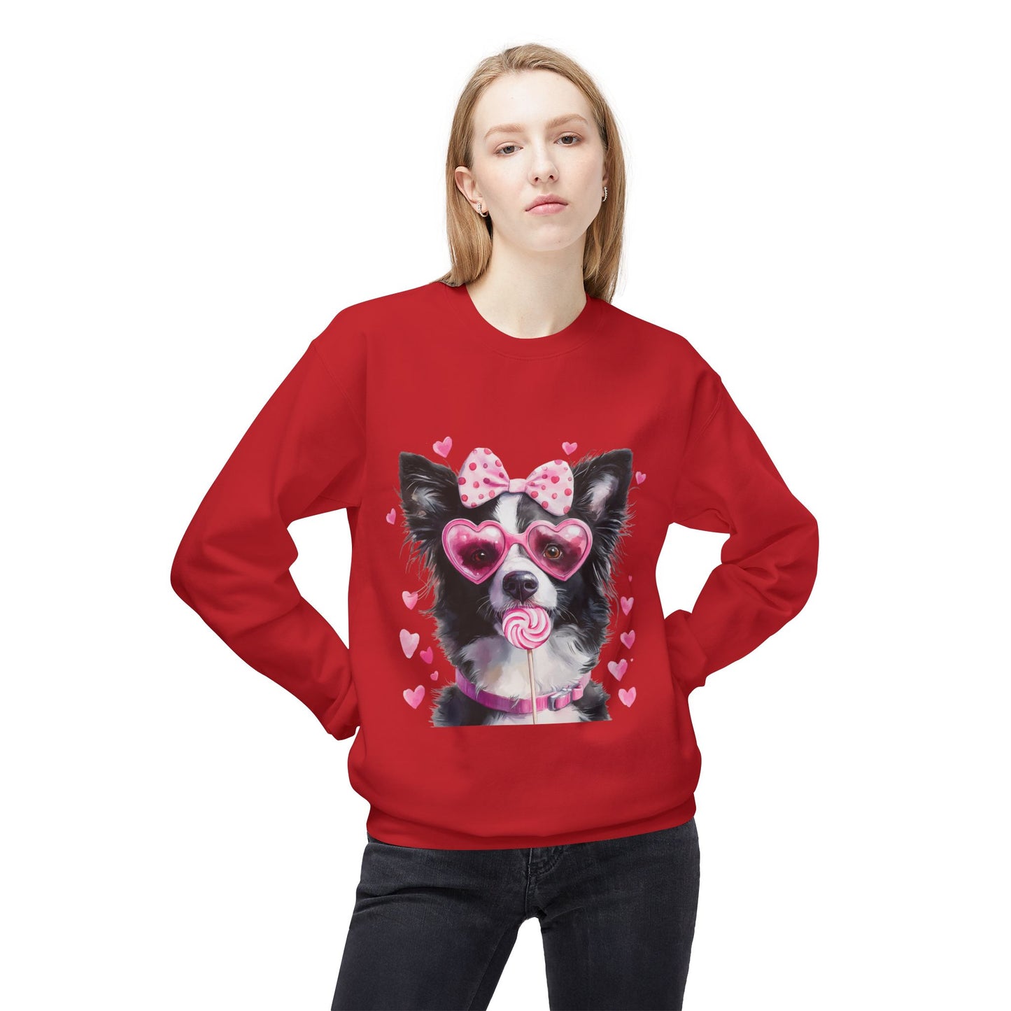 Valentines Unisex Midweight Softstyle Fleece Crewneck Sweatshirt