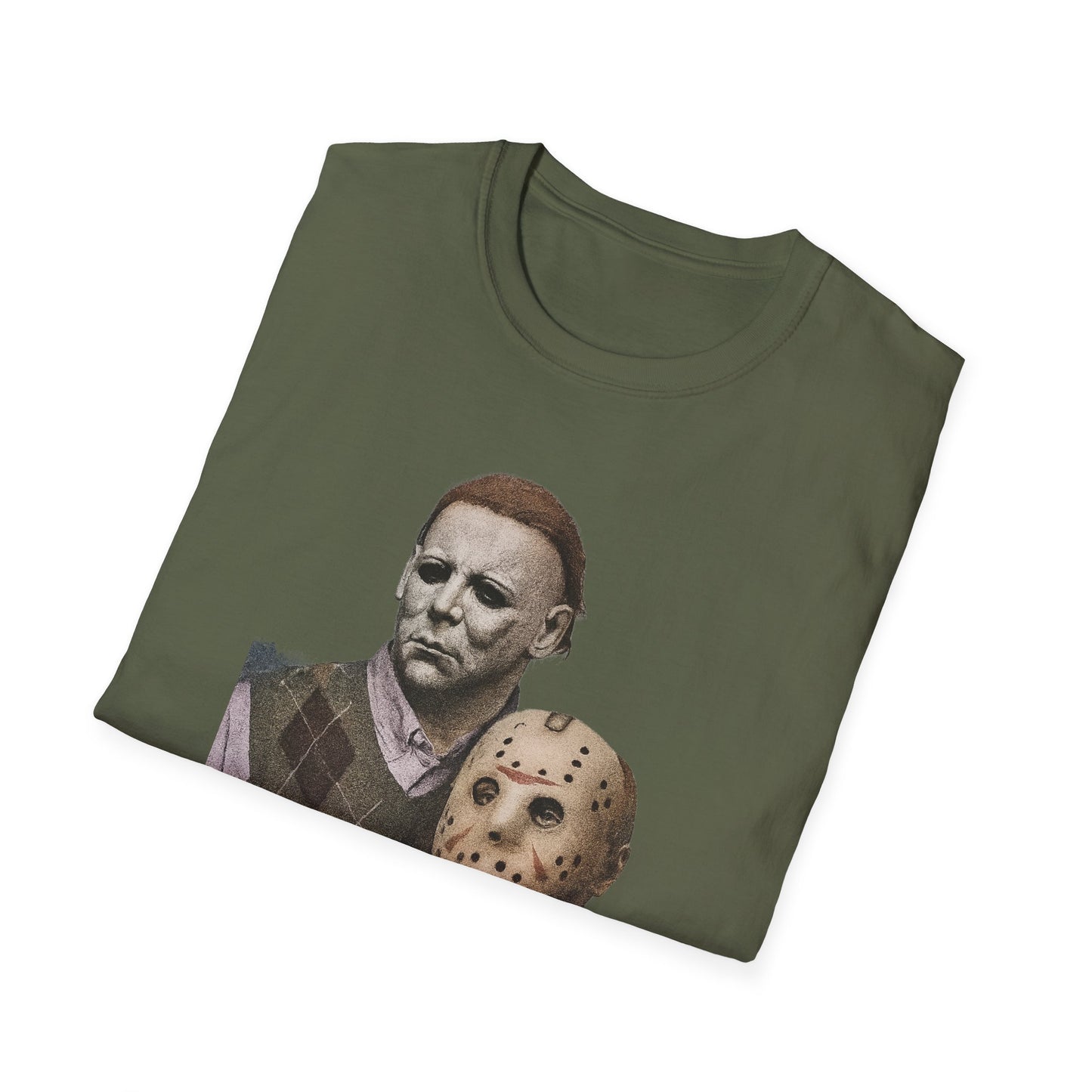 Horror Movie Character T-Shirt | Unisex Softstyle Tee, Scary Graphic Tee, Perfect for Halloween, Horror Fans, Movie Lovers