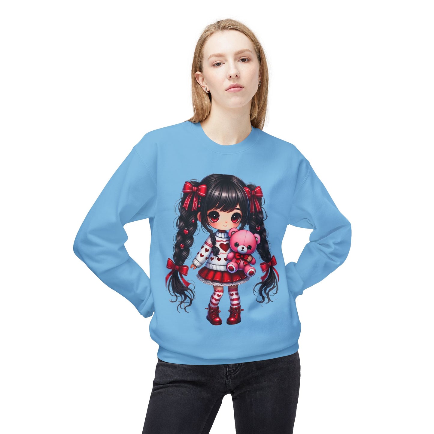 Valentines Unisex Midweight Softstyle Fleece Crewneck Sweatshirt