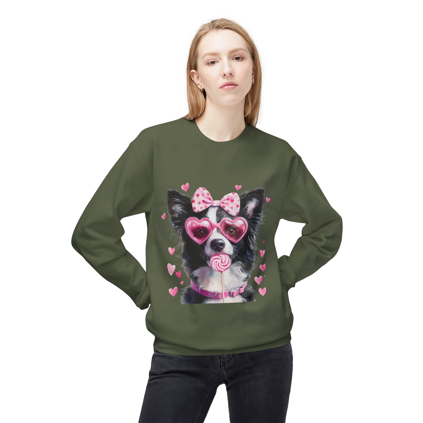 Valentines Unisex Midweight Softstyle Fleece Crewneck Sweatshirt