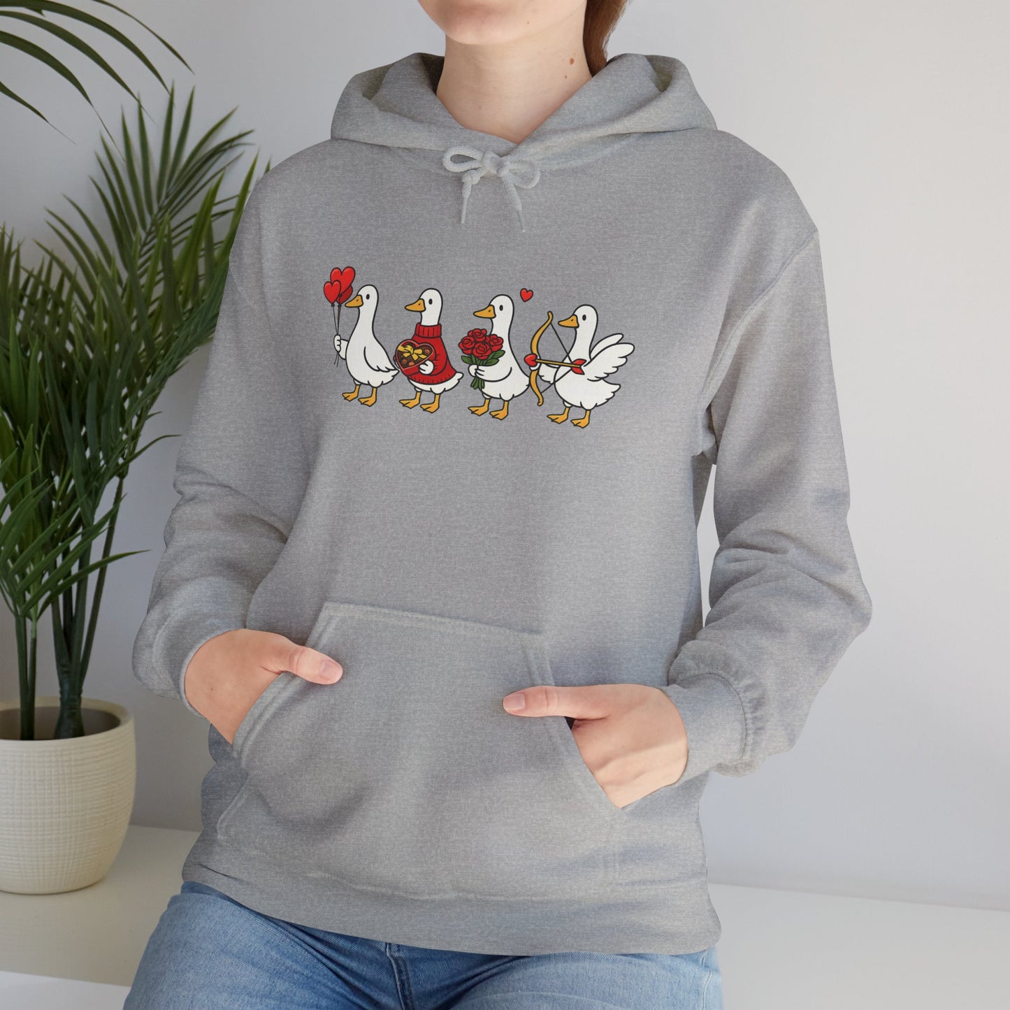 Cute Duck Family Hoodie — Whimsical Springtime Birds Pullover