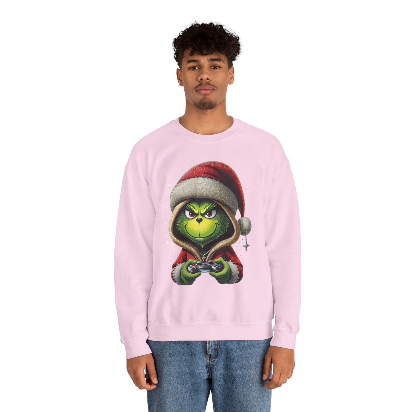 Grumpy Gamer Grinch Sweatshirt — Funny Christmas Holiday Gaming Crewneck