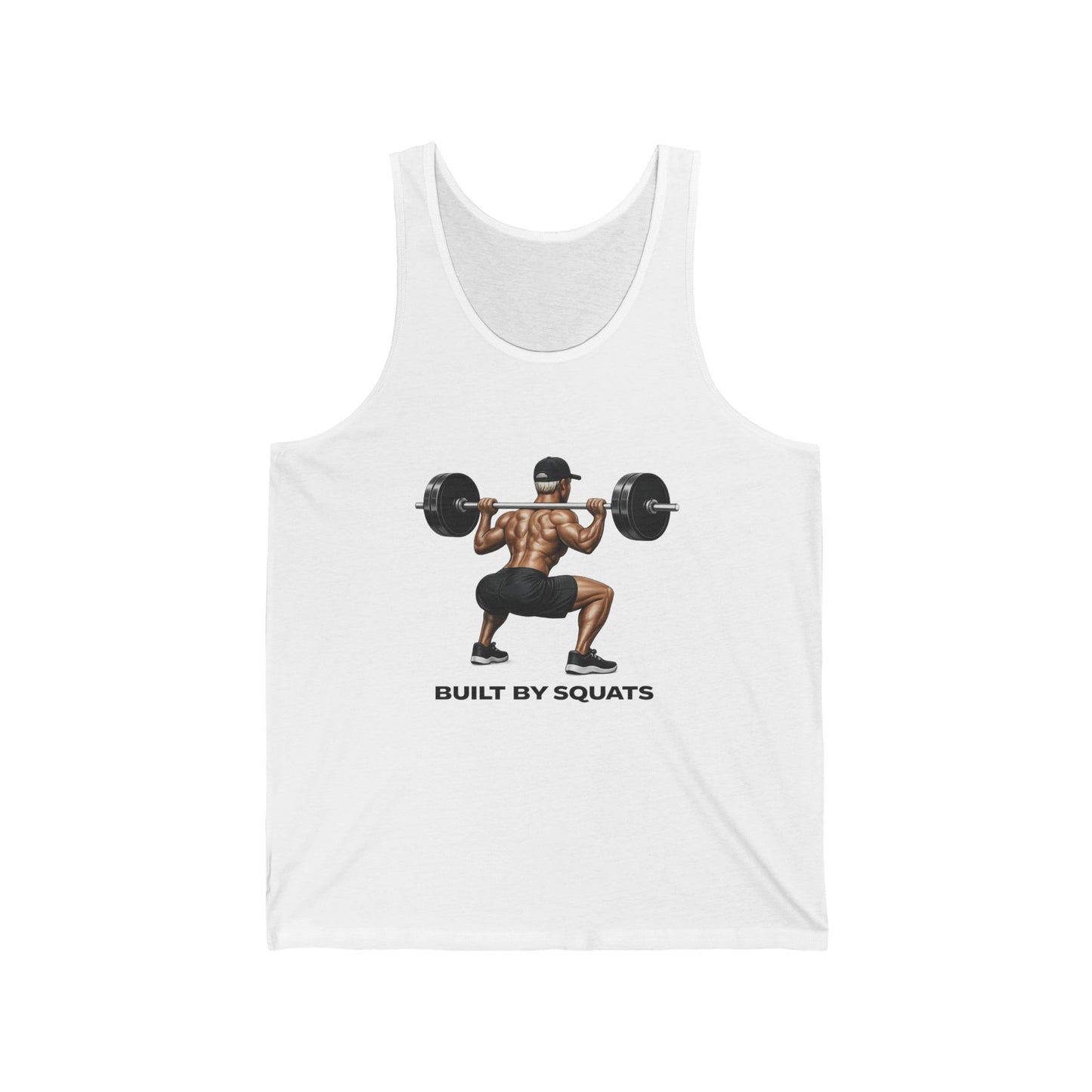 Built By Squats Tank Top — Weightlifting Gym Workout Tank