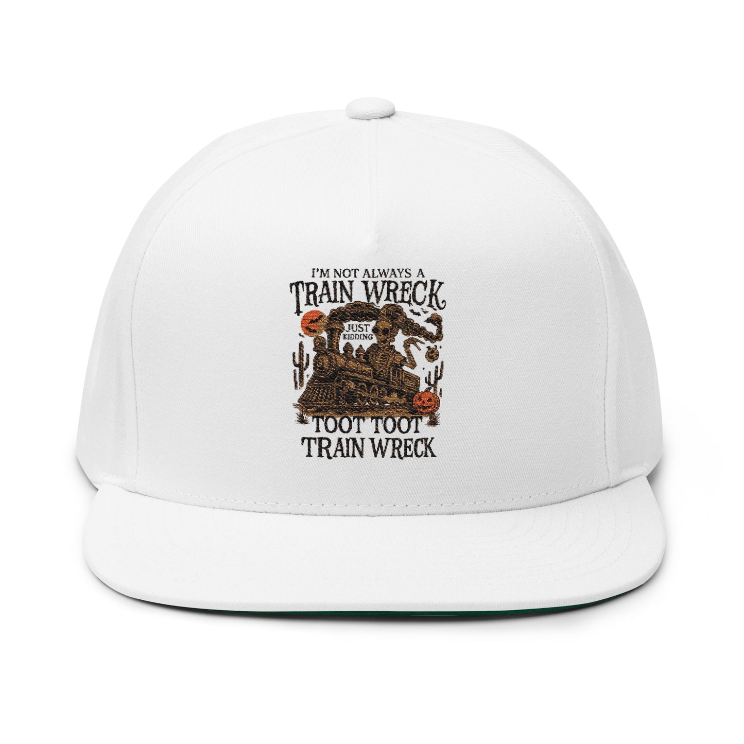 Embroidered Train Wreck Flat Bill Cap, Fun Hat for Casual Outings, Great for Outdoor Events, Unique Gift for Cap Lovers, Perfect for [...]