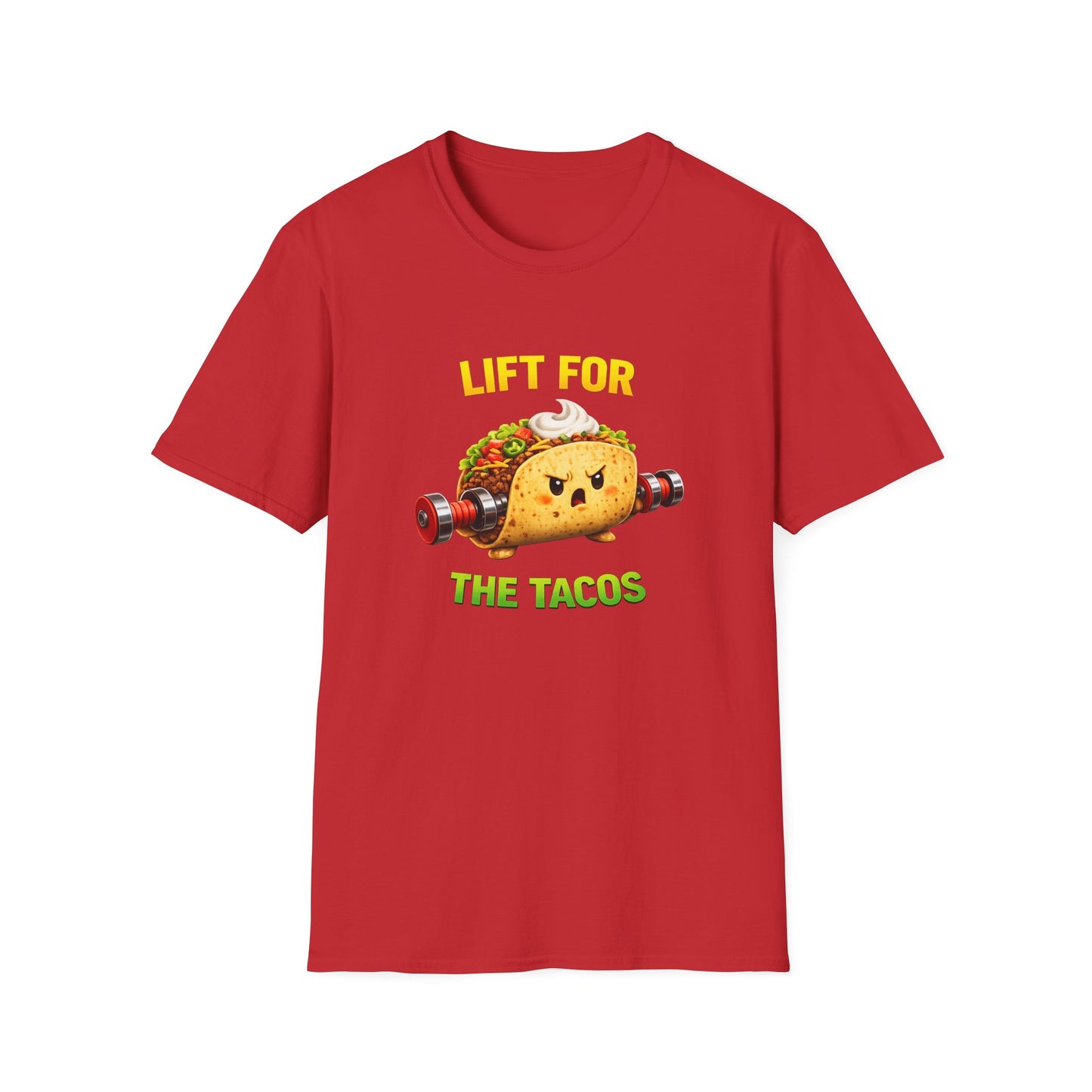 Lift For The Tacos T-Shirt — Funny Taco Weightlifting Gym Tee
