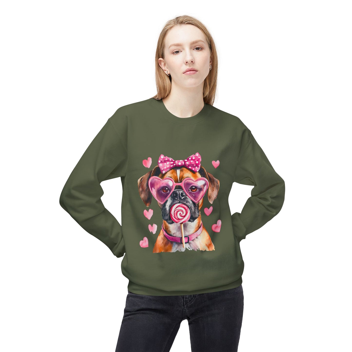 Valentines Unisex Midweight Softstyle Fleece Crewneck Sweatshirt