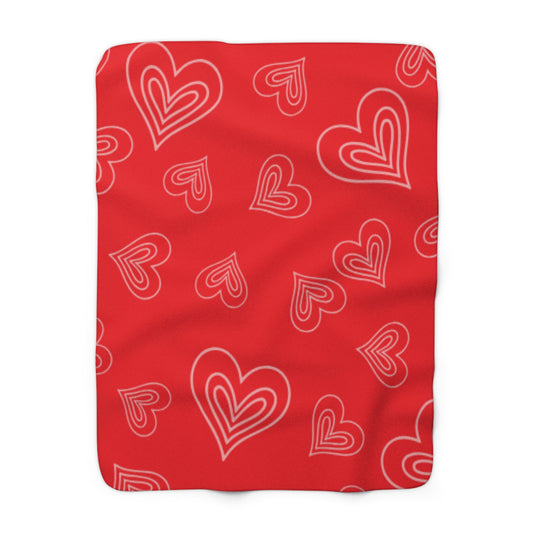 Valentines Sherpa Fleece Blanket