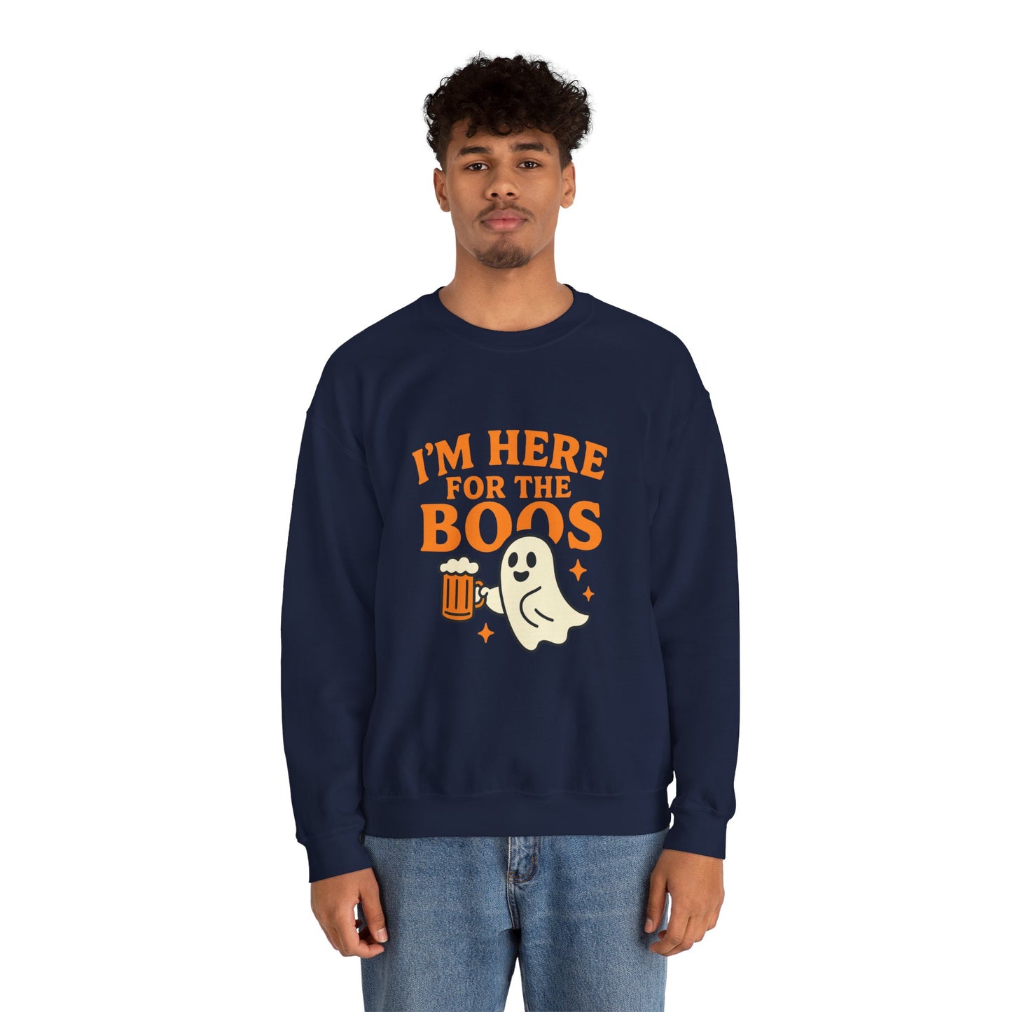 Halloween Spirit Crewneck Sweatshirt - Cozy Ghost Design for Fall Fun, Unisex Sweatshirt, Spooktacular Gift, Halloween Party Wear, [...]