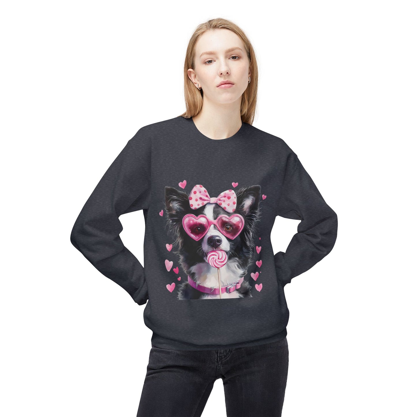 Valentines Unisex Midweight Softstyle Fleece Crewneck Sweatshirt