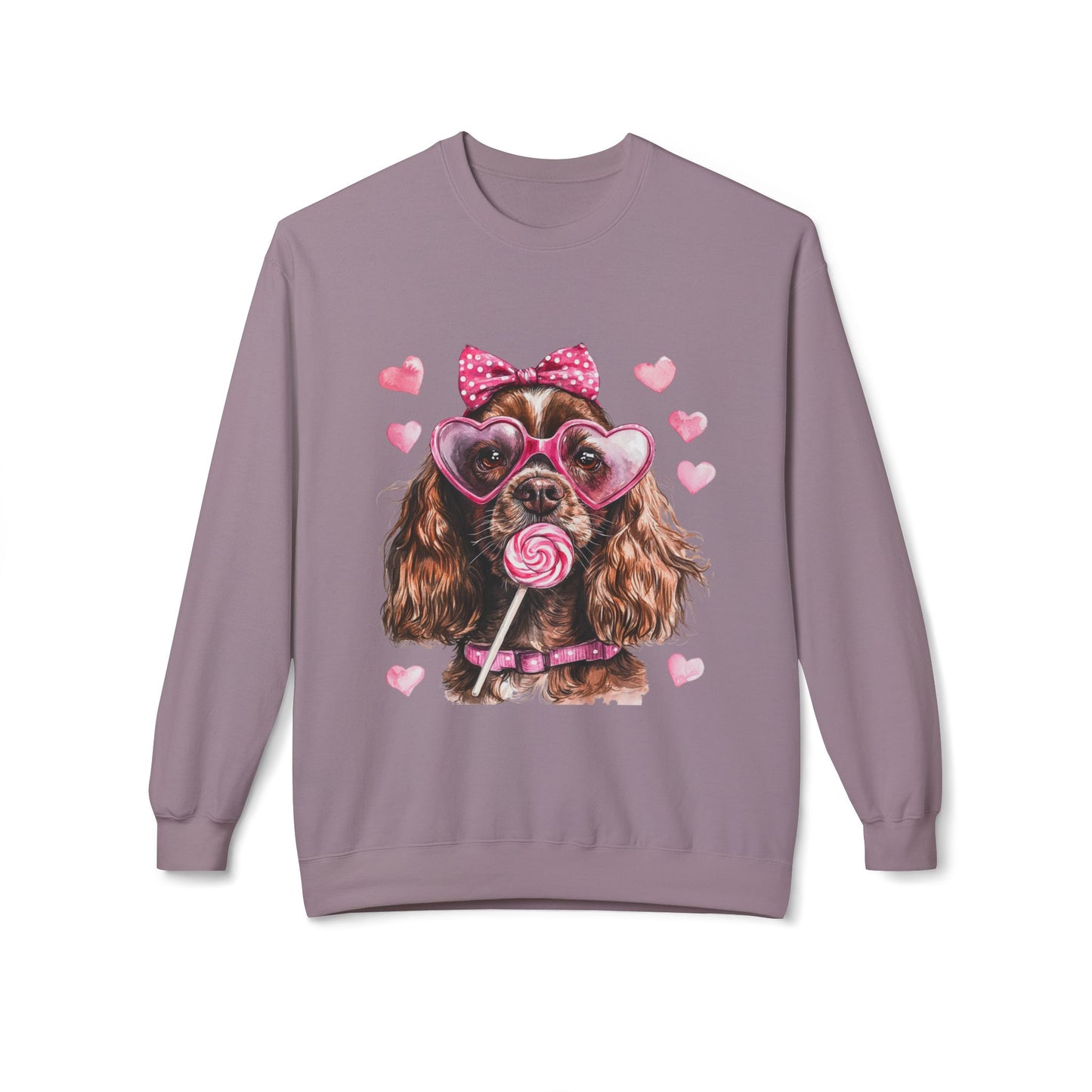Valentines Unisex Midweight Softstyle Fleece Crewneck Sweatshirt
