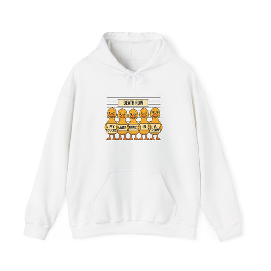 Funny Unisex Sweatshirt: Death Row Chickens, Gift for Animal Lovers, Cute Humor, Cozy Hoodie, Perfect for Casual Wear