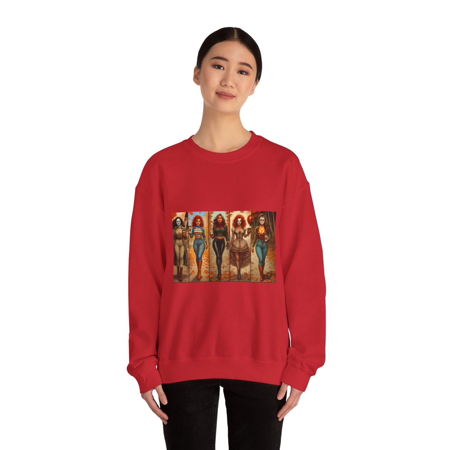 Vibrant Artistic Halloween Sweatshirt, Casual Wear, Graphic Sweatshirt, Cozy Gift for Art Lovers, Unique Fashion Statement, Comfortable [...]