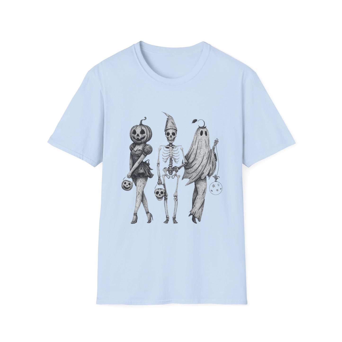Halloween Graphic Tee, Unisex Softstyle T-Shirt, Spooky Season Shirt, Fall Fashion, Halloween Costume Top