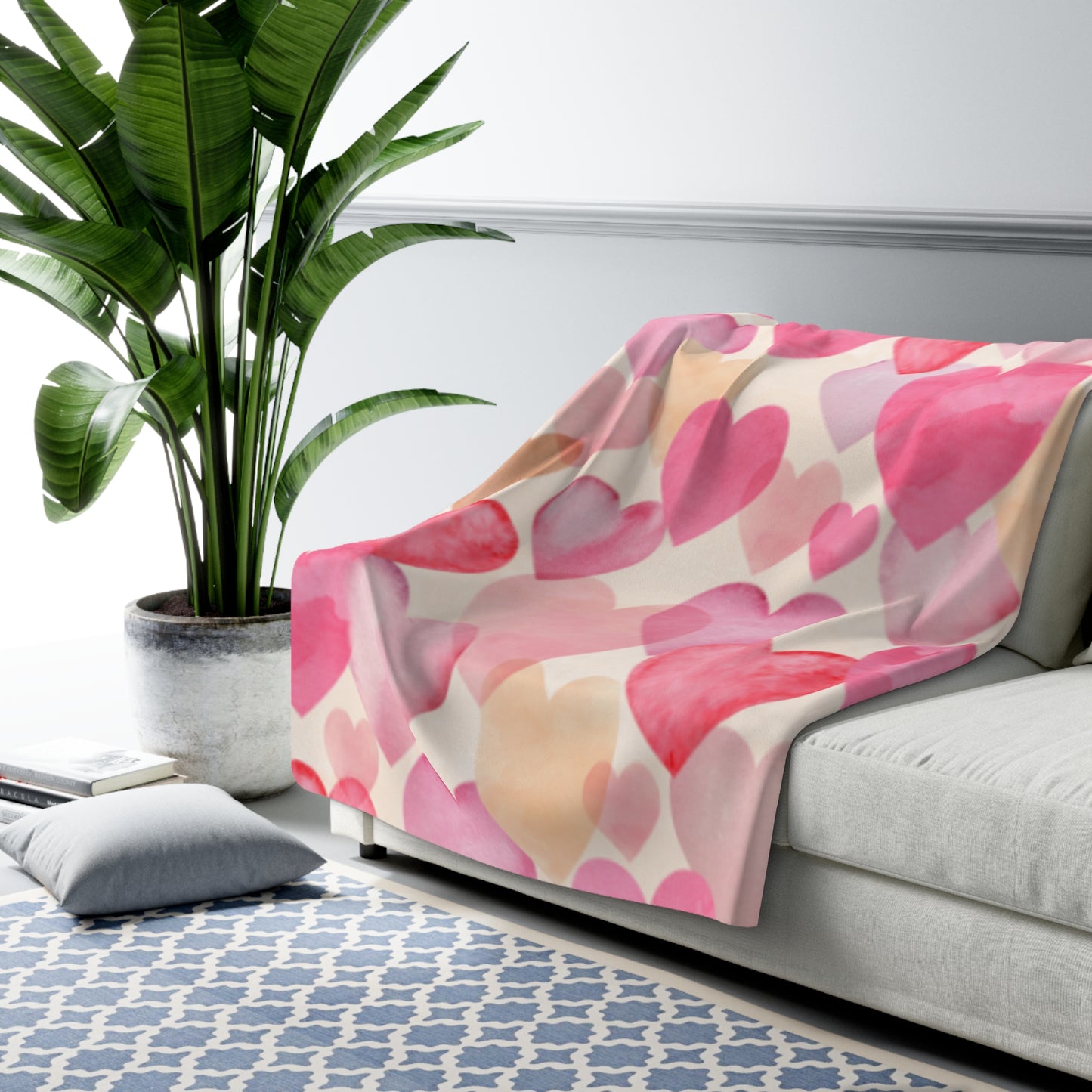 Valentines Sherpa Fleece Blanket