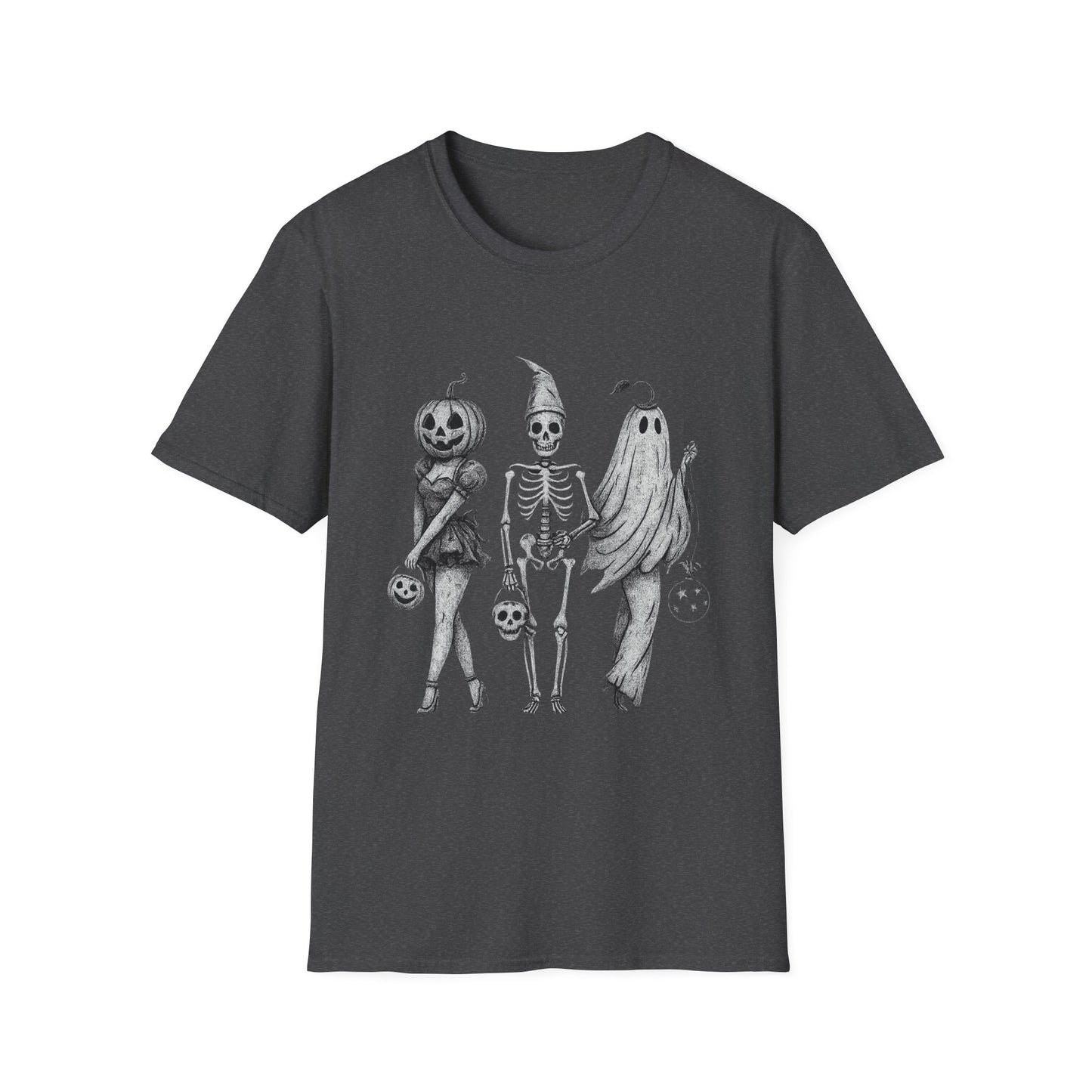 Halloween Graphic Tee, Unisex Softstyle T-Shirt, Spooky Season Shirt, Fall Fashion, Halloween Costume Top