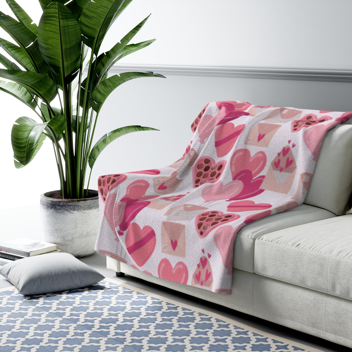 Valentines Sherpa Fleece Blanket