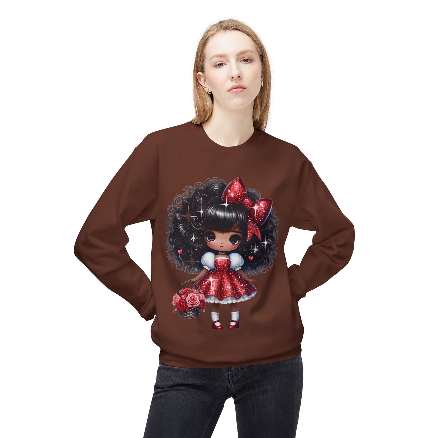 Valentines Unisex Midweight Softstyle Fleece Crewneck Sweatshirt