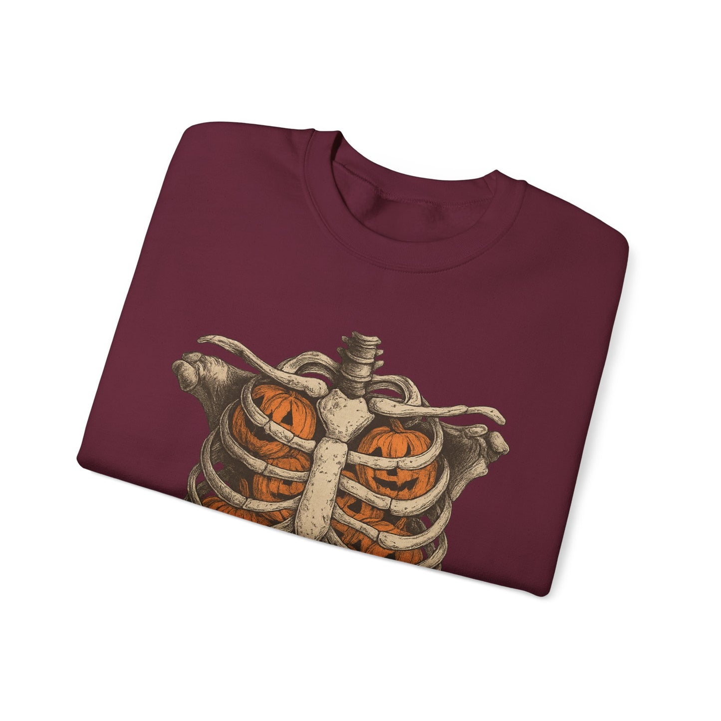 Halloween Skeleton Sweatshirt, Unisex Crewneck, Fall Fashion, Spooky Apparel, Gift for Halloween, Cozy Pullover