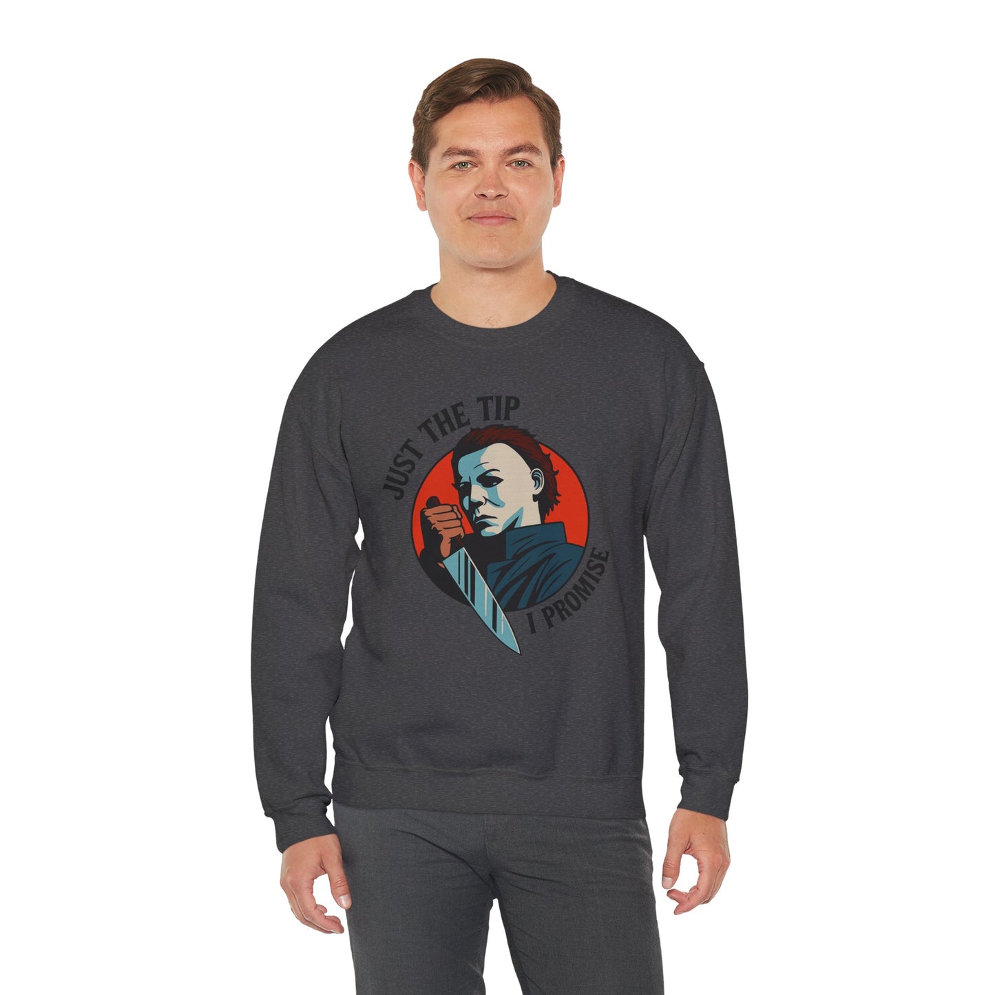 Spooky Humor Crewneck Sweatshirt | Funny Fall Fashion, Halloween Gift, Cozy Sweatshirt, Unisex Apparel, Casual Wear