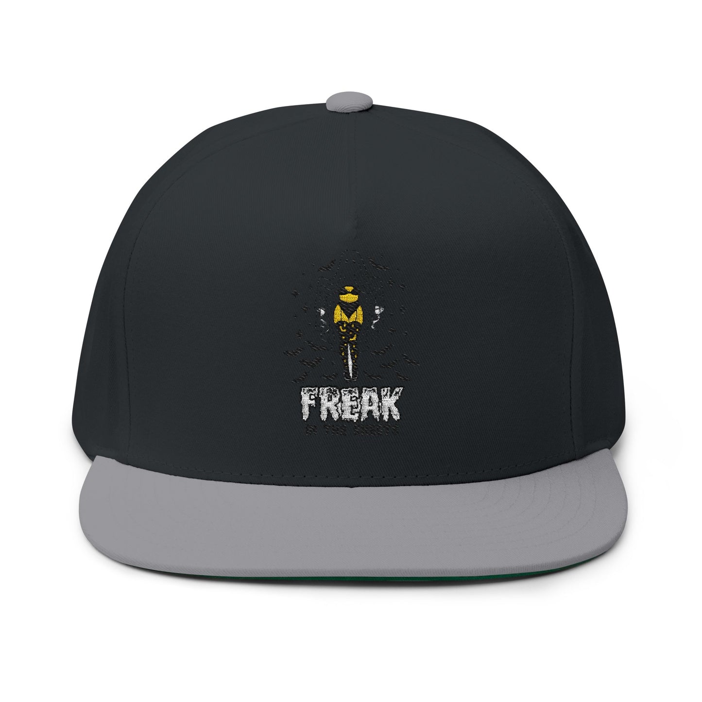 Freak Flat Bill Cap, Trendy Baseball Hat, Fashionable Snapback, Unique Gift for Him/Her, Comfortable Everyday Wear