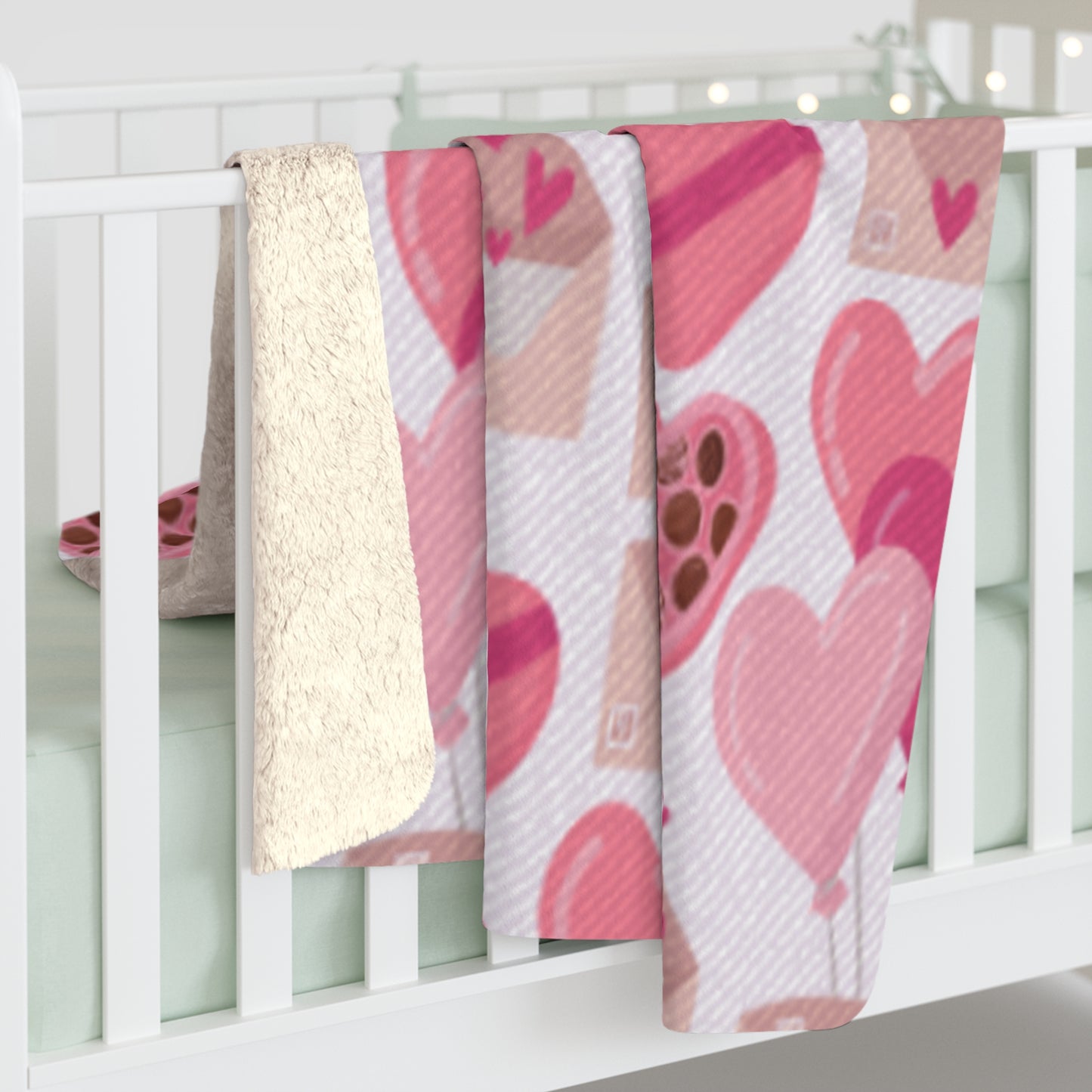 Valentines Sherpa Fleece Blanket