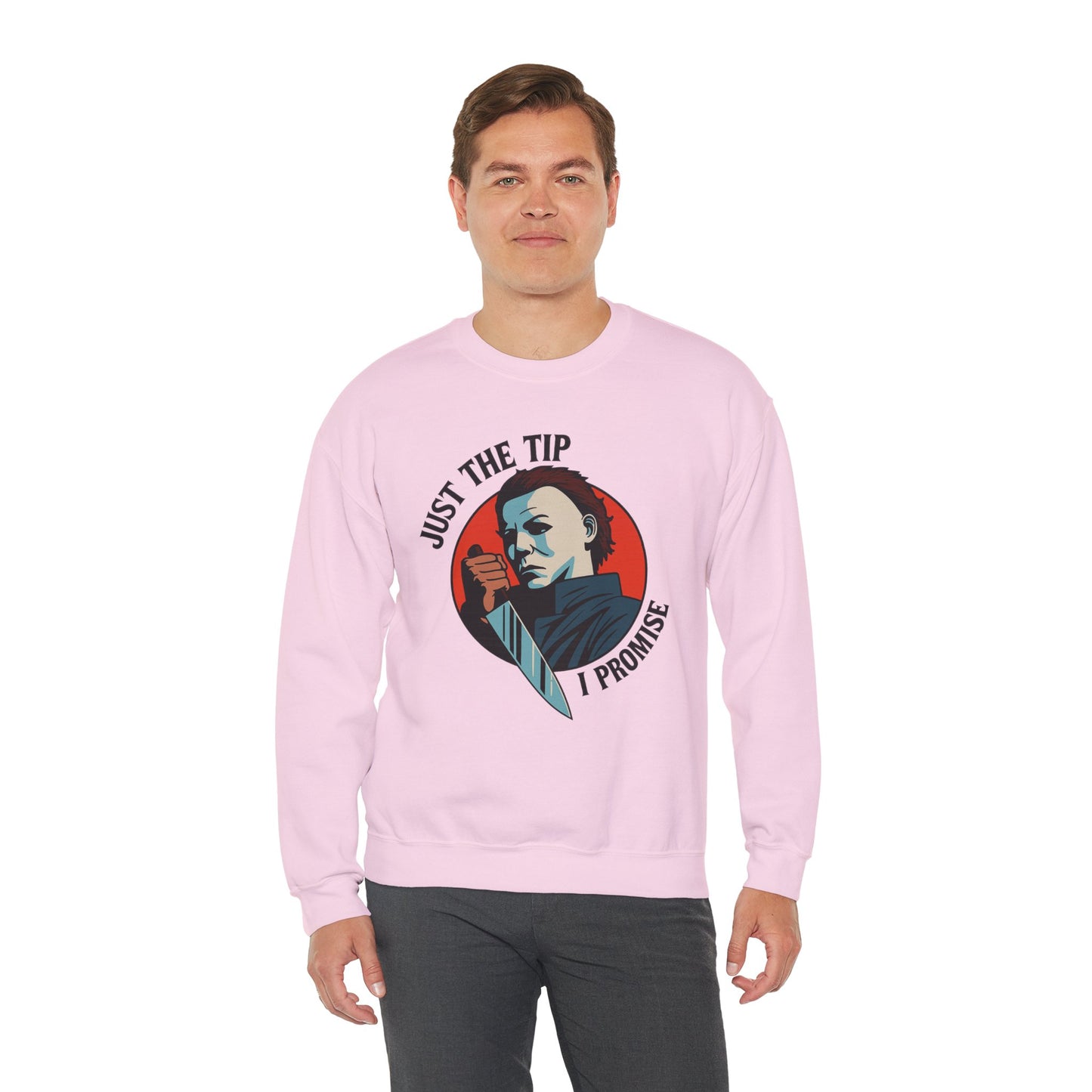 Spooky Humor Crewneck Sweatshirt | Funny Fall Fashion, Halloween Gift, Cozy Sweatshirt, Unisex Apparel, Casual Wear