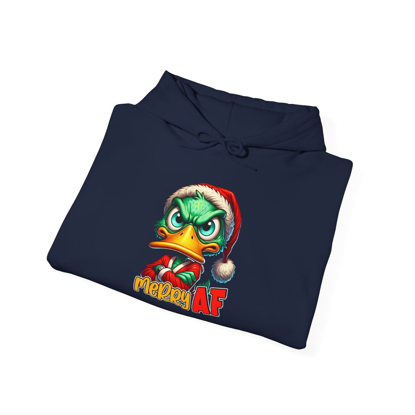 Festive Grinch Hoodie | Merry AF Gift for Christmas, Unisex Sweatshirt, Holiday Apparel, Cozy Sweatshirt, Grinch Lovers