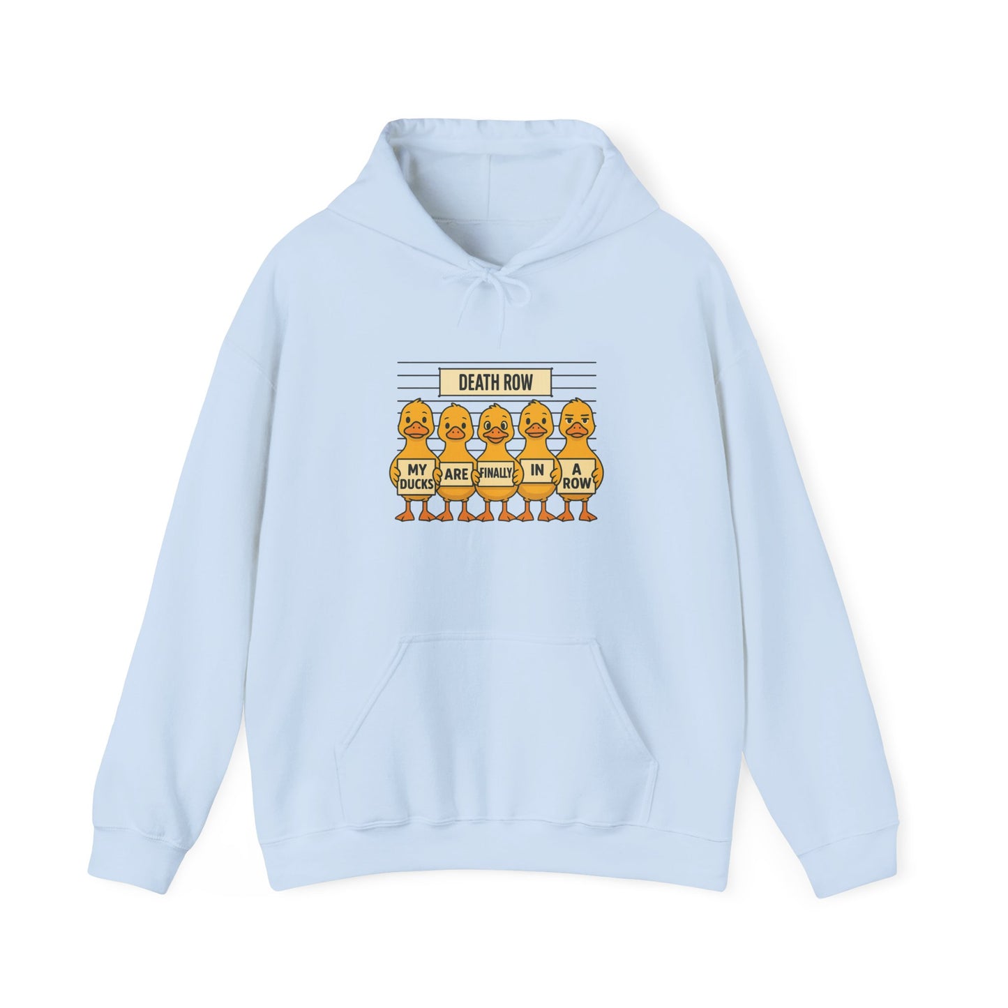 Funny Unisex Sweatshirt: Death Row Ducks, Cozy Hoodie, Perfect for Casual Wear