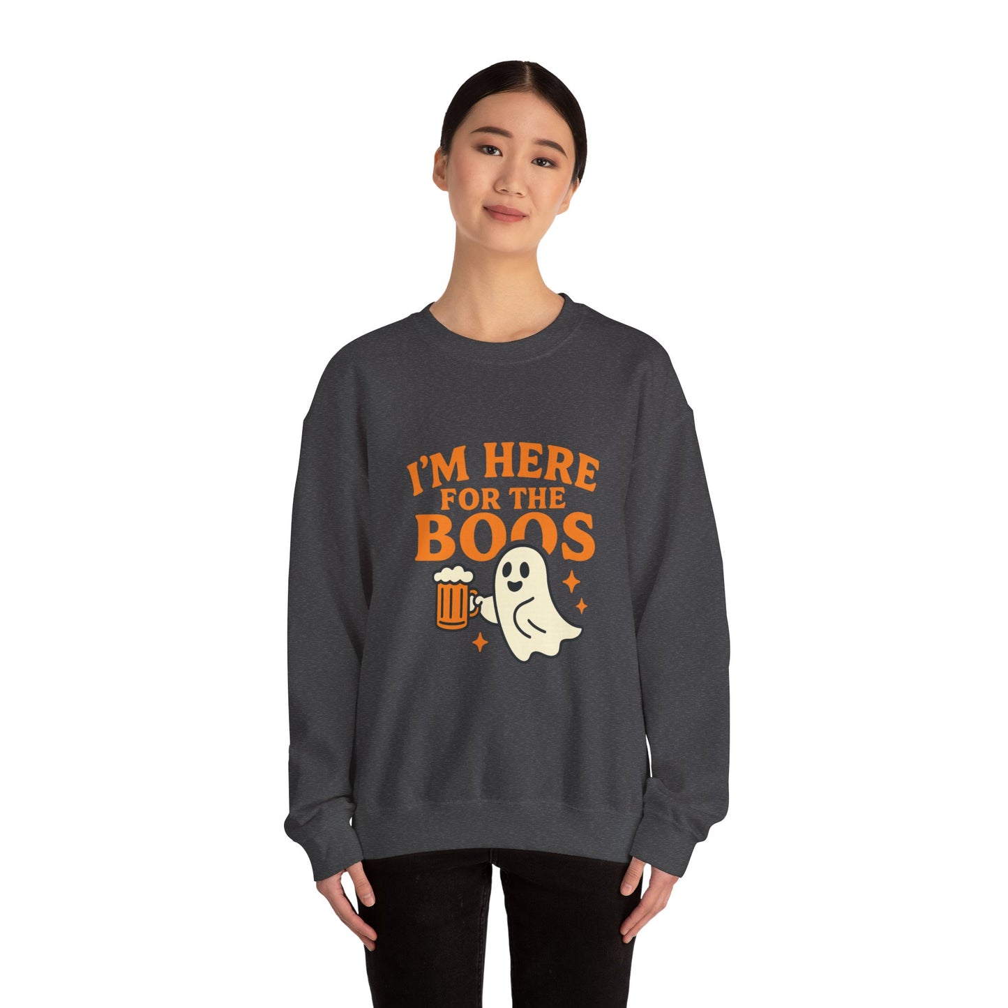 Halloween Spirit Crewneck Sweatshirt - Cozy Ghost Design for Fall Fun, Unisex Sweatshirt, Spooktacular Gift, Halloween Party Wear, [...]