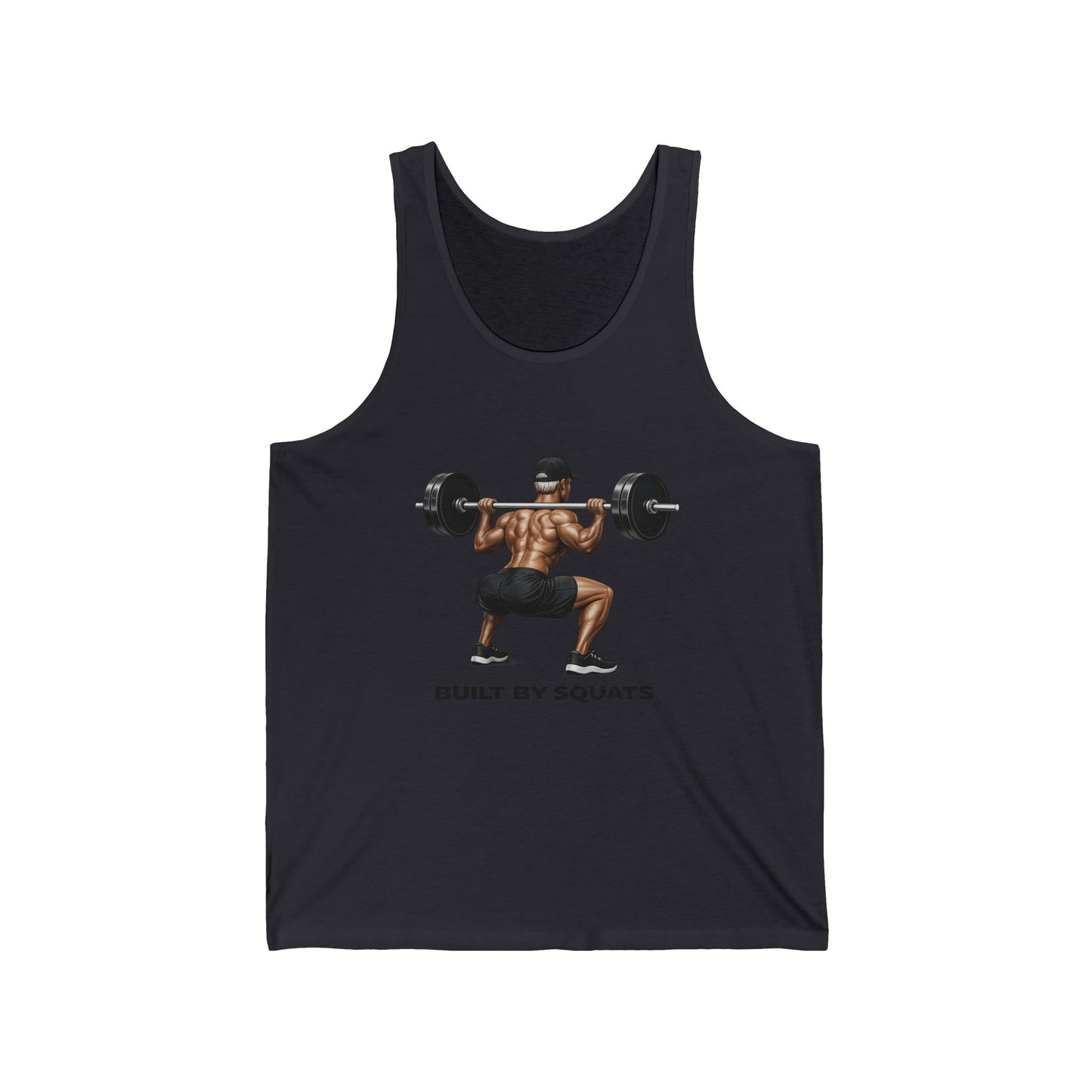 Built By Squats Tank Top — Weightlifting Gym Workout Tank