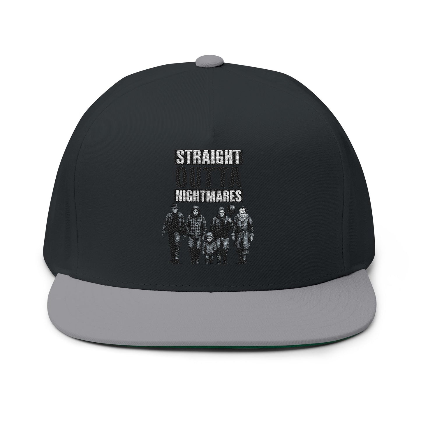 Straight Outta Nightmares Embroidered Flat Bill Cap | Stylish Snapback Hat for Horror Fans, Perfect Gift for Halloween, Unique Fashion [...]